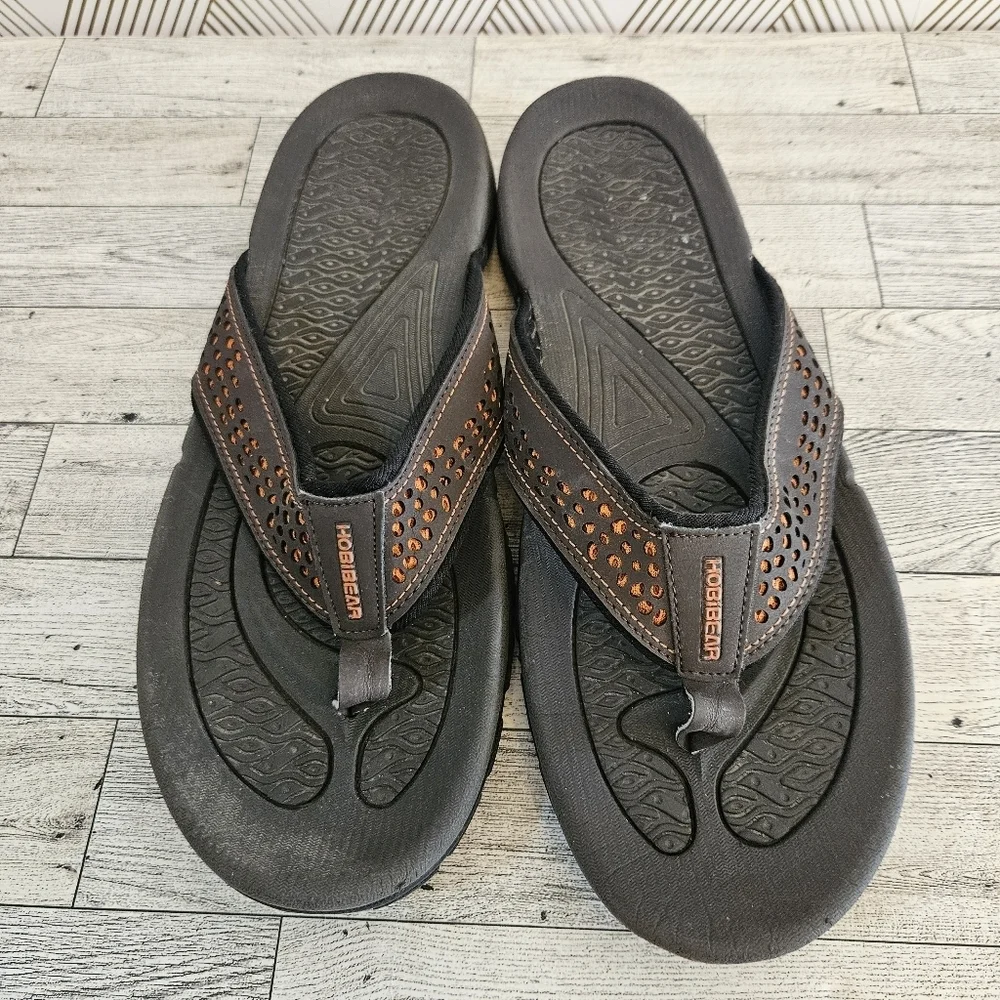 HOBIBEAR Mens Ramble Lite Flip Flop Thong Sandals Size 12US 46 EU